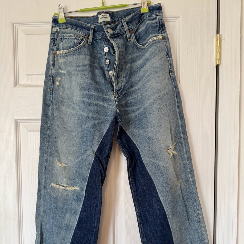 Citizens of Humanity Cora Crop Relaxed Shadow Inseam Size 27